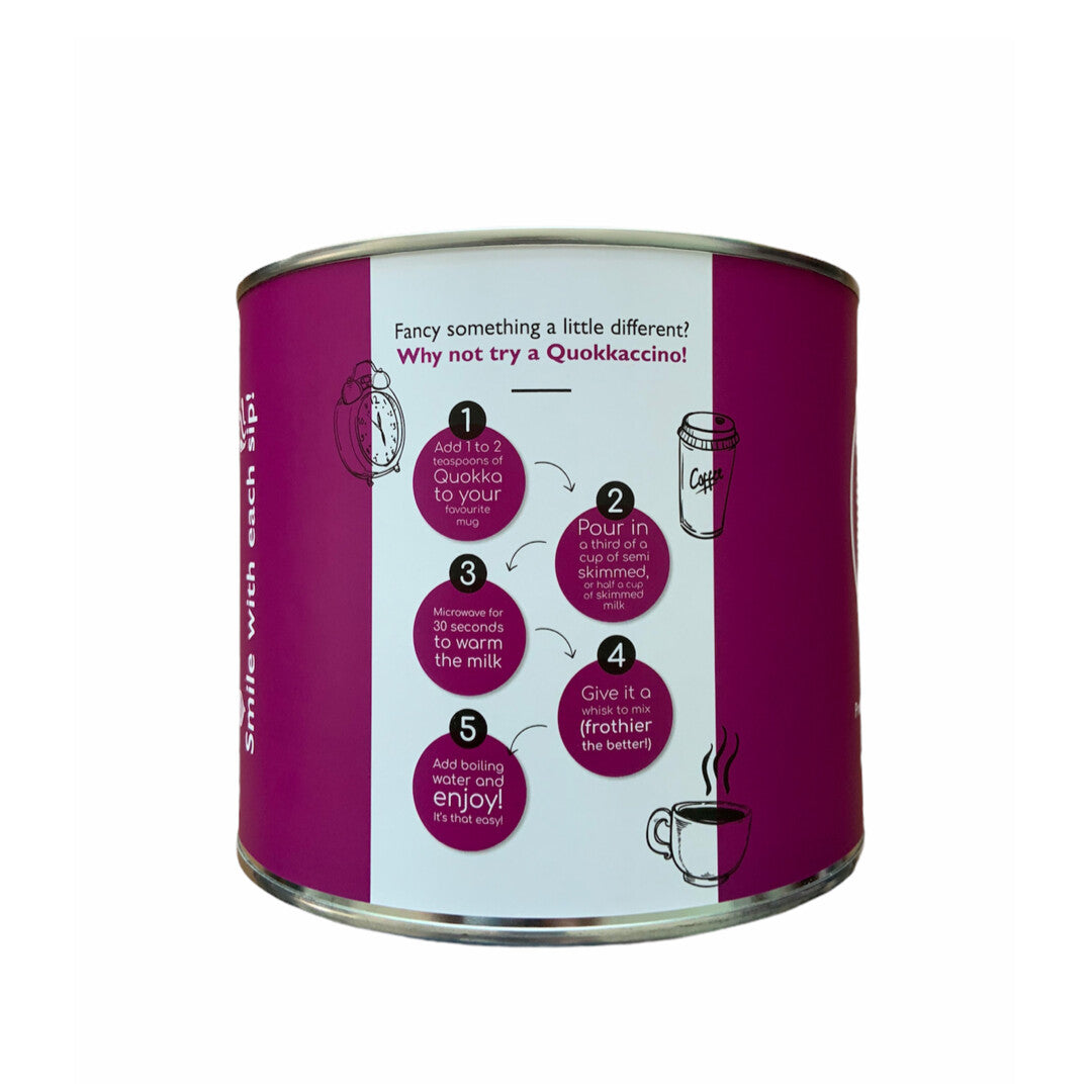 Quokka Decaf - 500g Tin - Decaffeinated Colombian Instant Coffee