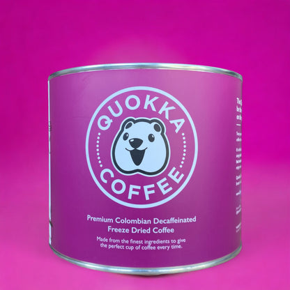 Quokka Decaf - 500g Tin - Decaffeinated Colombian Instant Coffee